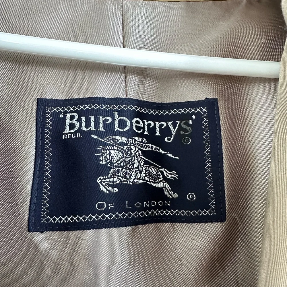 Original Burberry wool lined trench coat 44R - Picture 4 of 10